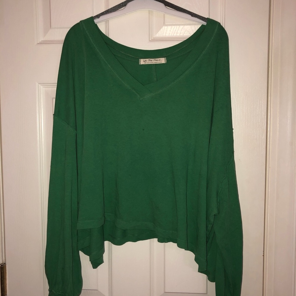 Free People Green Buffy T-Shirt